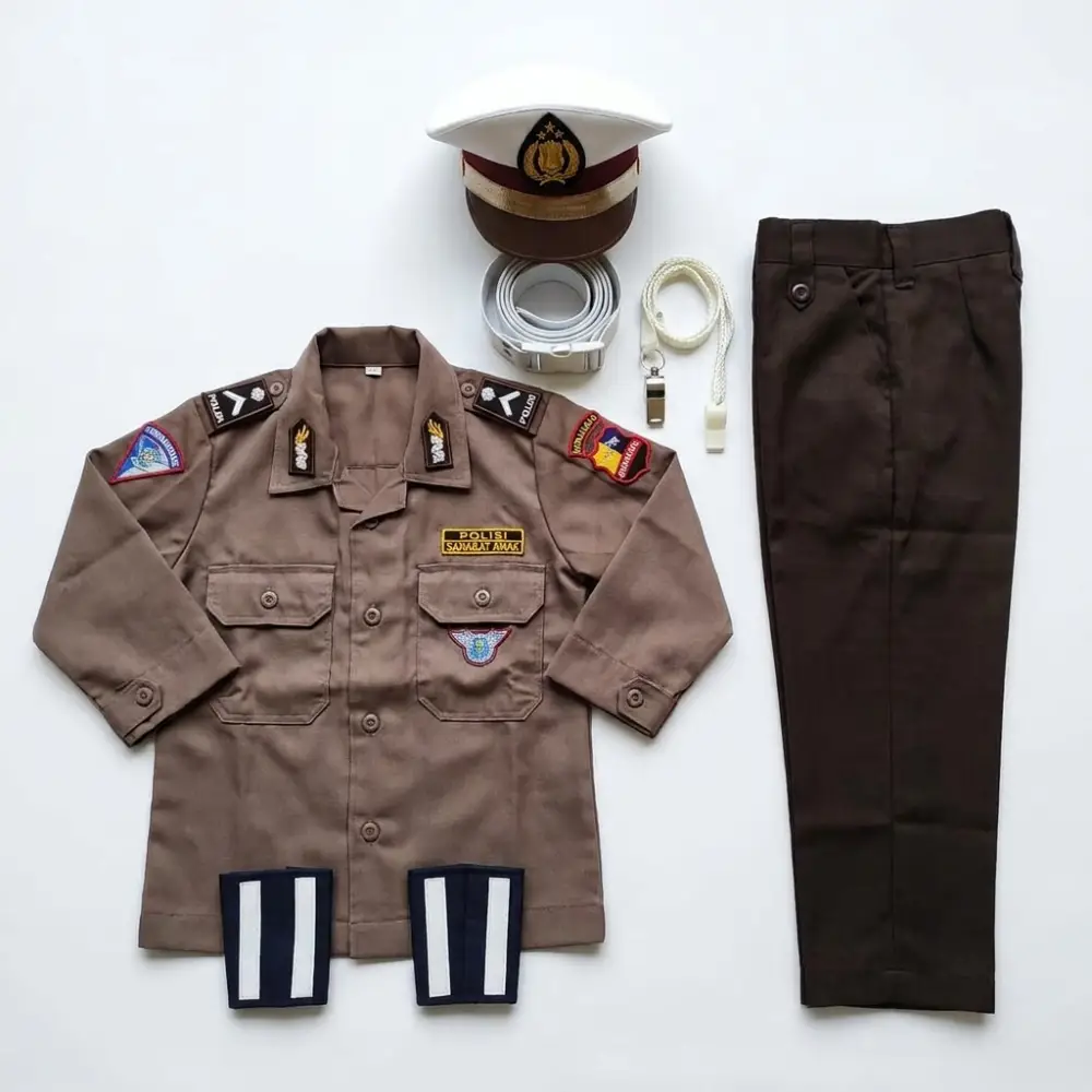 Profesi Polisi Anak ukuran S, M, L, XL, XXL